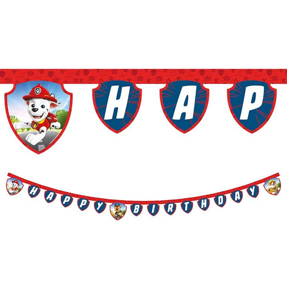 Paw Patrol Happy Birthday Letter Banner