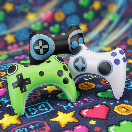 Inflatable Games Controller - 3 Assorted Designs - 38cm- Each