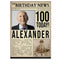 Personalised 100th Birthday Newspaper Poster - A3