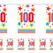 Rainbow 100th Birthday Paper Bunting Decoration - 2.4m
