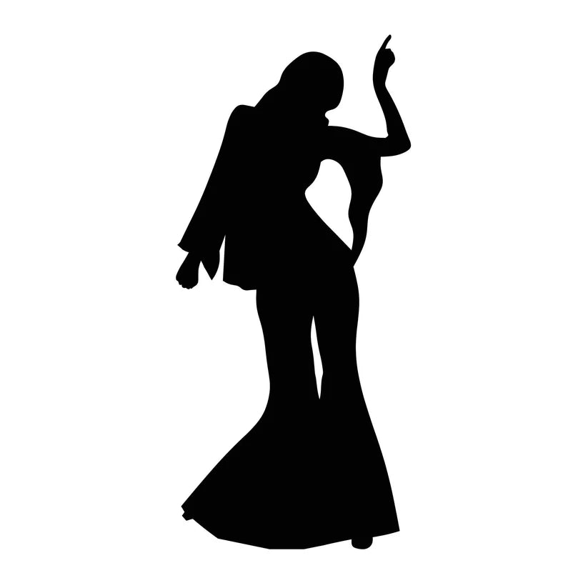 Disco Dancer Female Cardboard Cutout