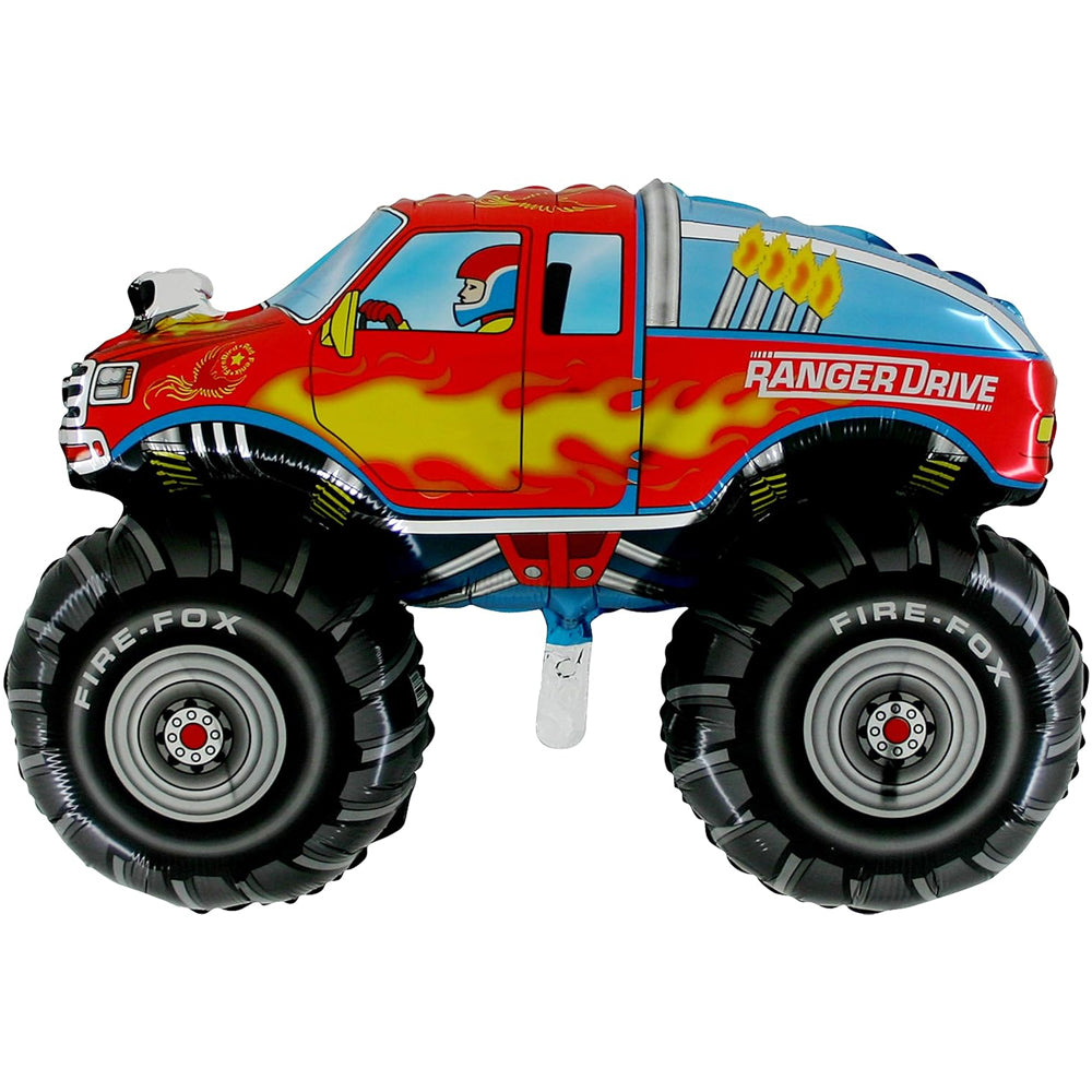 Monster Truck Foil Balloon - 28"