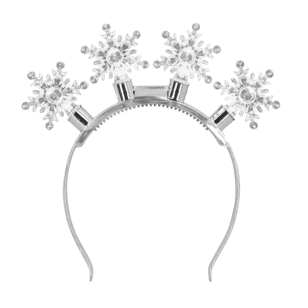 LED Light-Up Snowflake Tiara