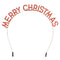 Metal Merry Christmas Tiara Headband
