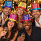 Happy New Year Foil Glitter Top Hat - Assorted - Each