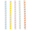 Pastel Colours Paper Milkshake Straws - Pack of 10