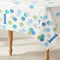 Blue Dots First Birthday Rectangular Plastic Tablecloth - 2.1m