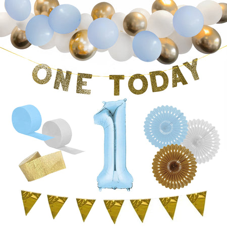 1st Birthday Blue Decoration Party Pack