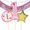 Inflated 1st Birthday Pink Balloon Bundle in a Box