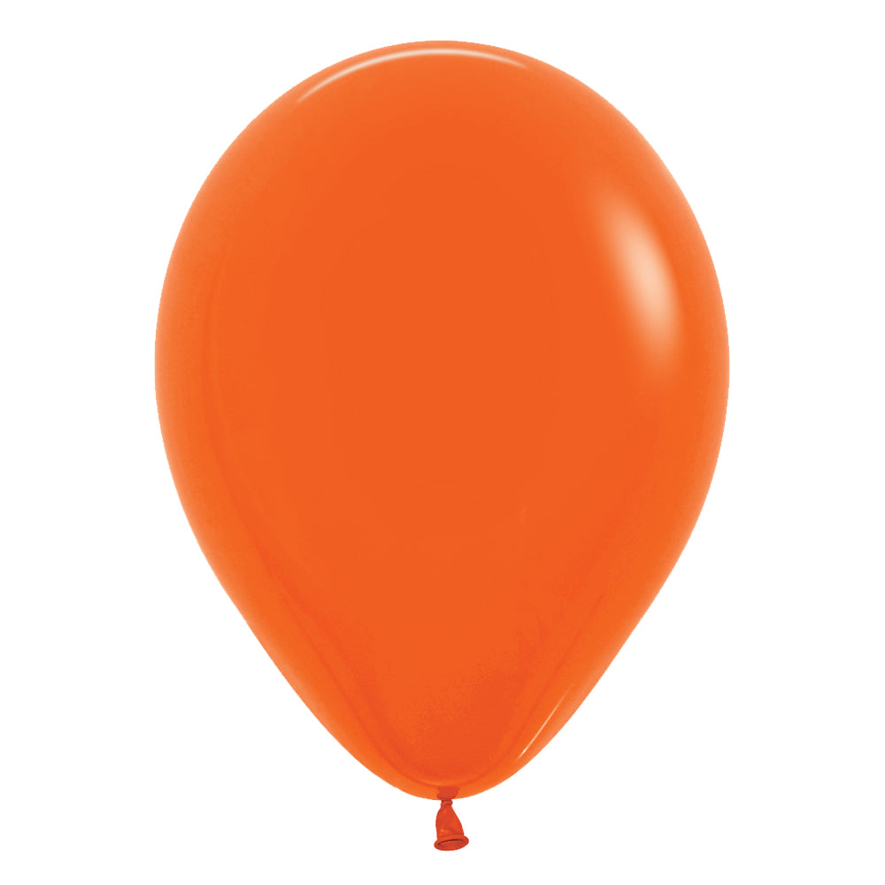 Orange Plain Colour Mini Latex Balloons - 5" - Pack of 10