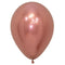 Rose Gold Chrome Metallic Latex Balloons - 11