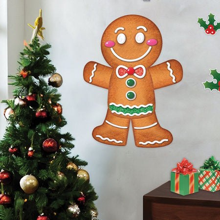 Jointed Card Gingerbread Man Decoration - 91cm
