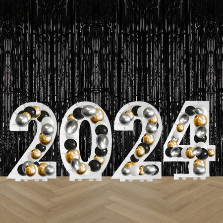 2024 New Year Balloon Frame Decoration - Add Your Own Balloons!