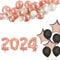 2024 Rose Gold Happy New Year Balloon Pack