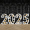 2025 New Year Balloon Frame Mosaic Number Stand Decoration