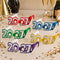 2027 Glittered Card Glasses - 5 Assorted Colours - Each