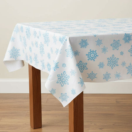 Snowflake Plastic Tablecloth - 2.74m