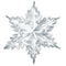 Snowflake Silver Foil Decoration - 60cm