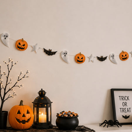 Bats and Boos Halloween Garland - 2.1m