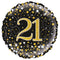 Gold Celebration 21st Birthday Foil Balloon - 18