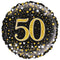 Gold Celebration 50th Birthday Foil Balloon - 18