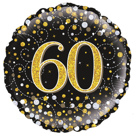 Gold Celebration 60th Birthday Foil Balloon - 18