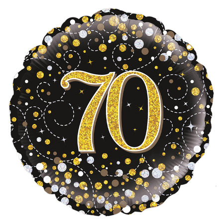 Gold Celebration 70th Birthday Foil Balloon - 18