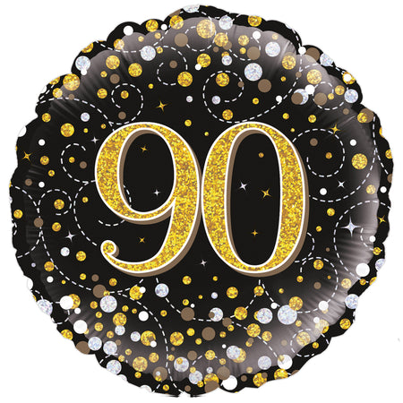 Gold Celebration 90th Birthday Foil Balloon - 18