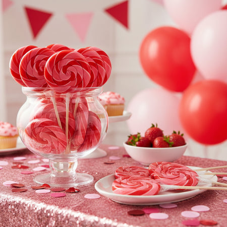 Strawberry Swirl Candy Lollipop - 110g - Each