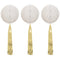 White Honeycomb Tissue Ball Hanging Decorations with Tassels - 55cm - Pack of 3