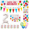 2nd Birthday Rainbow Balloons Decoration Pack