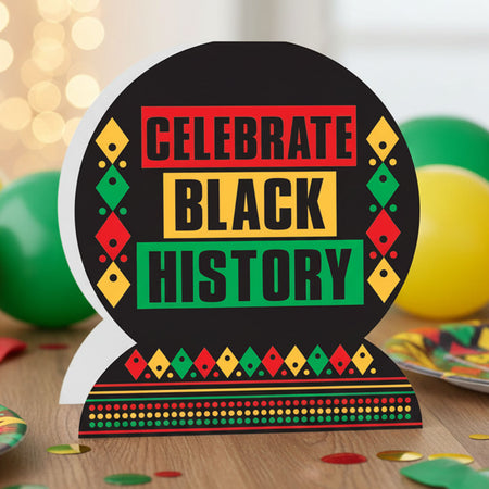 3-D Celebrate Black History Table Centerpiece - 25cm