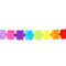 Flower Rainbow Multicolour Tissue Garland - 4m