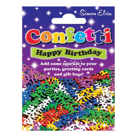 Happy Birthday Multicolour Foil Confetti - 14g