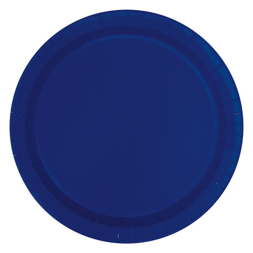 Navy Blue Paper Plate - Each - 23cm