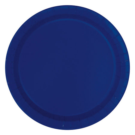 Navy Blue Paper Plate - Each - 23cm