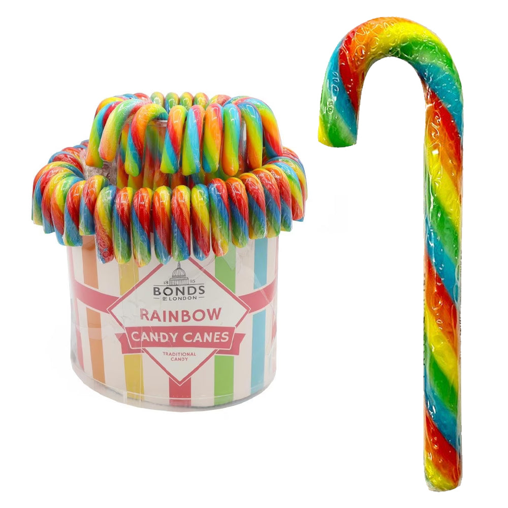 Rainbow Candy Cane Sweet - 20g - Each