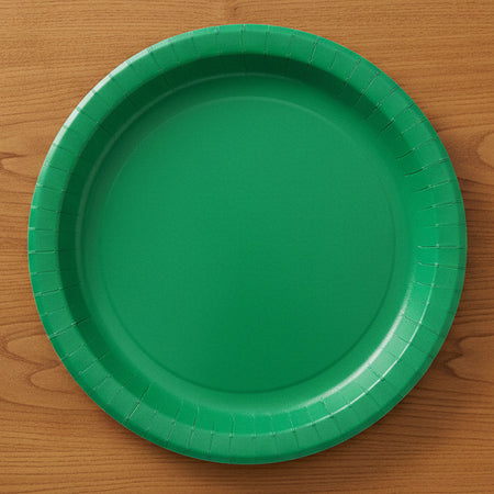 Green Paper Plates - 23cm - Each