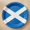 Scottish Flag Paper Plates - 22cm - Pack of 6