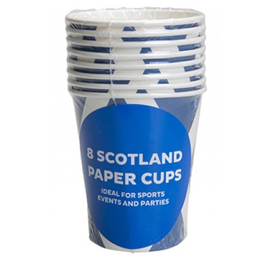 Scottish Flag Paper Cups - 266ml - Pack of 8