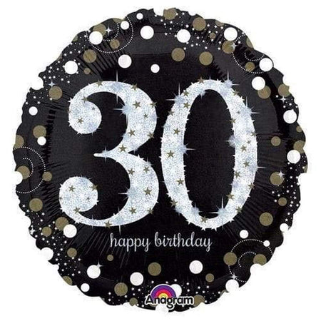 Gold Celebration 30th Birthday Foil Balloon - 18