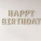 Pearl White Happy Birthday Balloon Bunting - 16