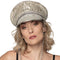 Silver Deluxe Sequin Studded Captain's Hat