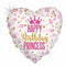 Happy Birthday Princess Foil Balloon - 18