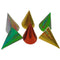 Prismatic Party Cone Hats - 16cm