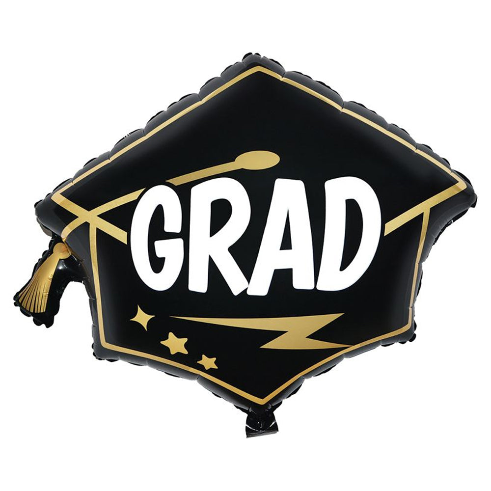 Graduation Mortarboard Hat Grad Foil Balloon - 26"