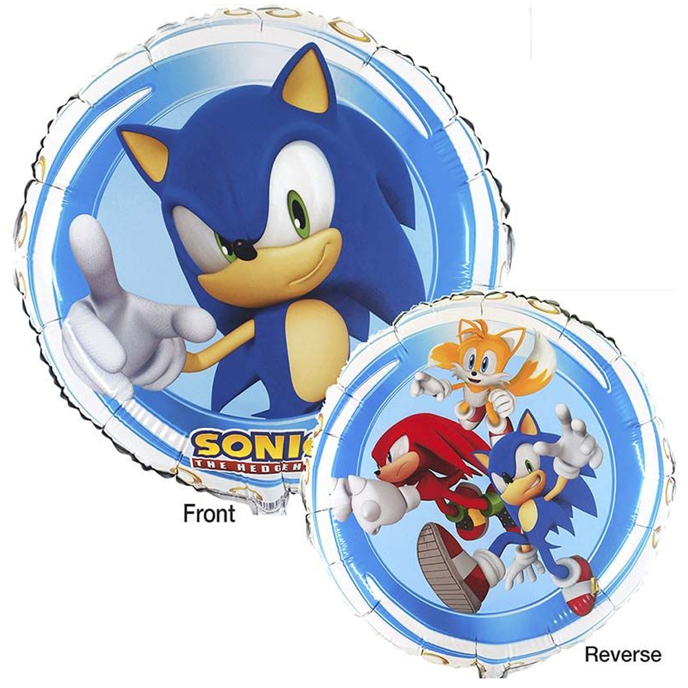 Sonic The Hedgehog Double Sided Foil Balloon - 18"