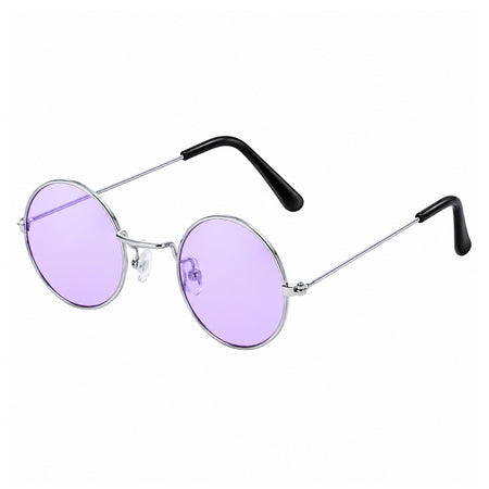 Purple Tint Round Ozzy Prince of Darkness Glasses
