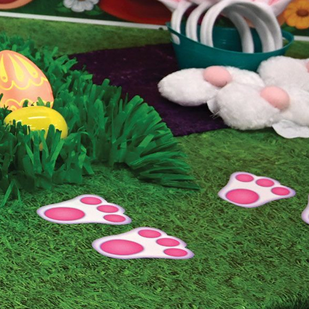 Easter Bunny Footprint Floor Stickers - Pack of 12