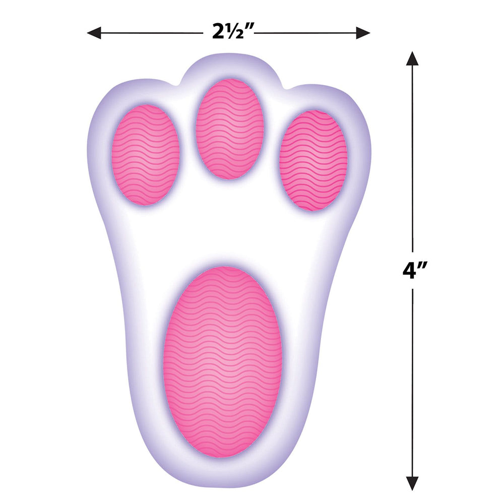 Easter Bunny Footprint Floor Stickers - Pack of 12